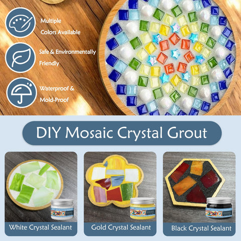 WAN2TLK direct caulking grout secures mosaic pieces firmly