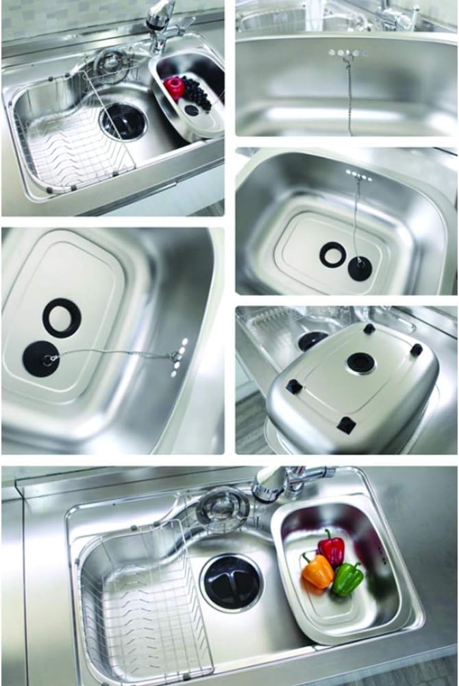WANANG dishpan anti-slip rubber base enhances stability on wet surfaces.