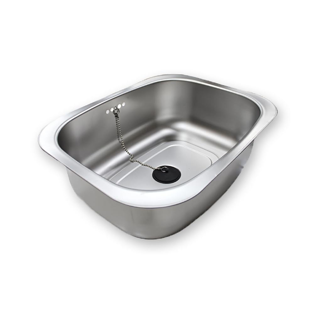 WANANG dishpan close-up in stainless steel 304 showing durable construction.