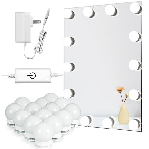Waneway 14-bulb vanity light strip for even makeup illumination