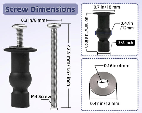 Stainless steel screws resist corrosion for durable bathroom use with Wangenbro kit.