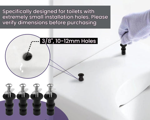 Brass threaded inserts provide stable seating and reduced movement with Wangenbro bolts.