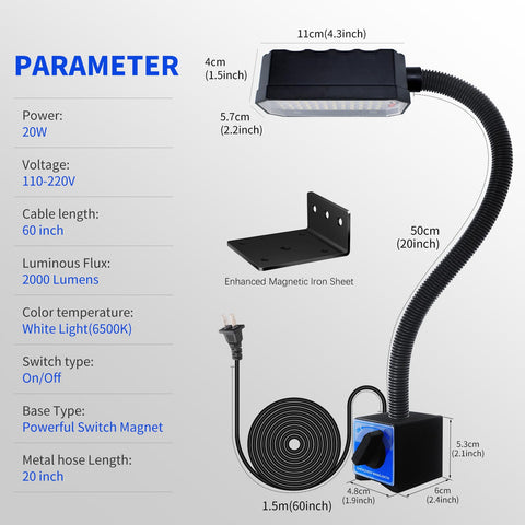 WangJiaTai versatile light for automotive repair and metalworking