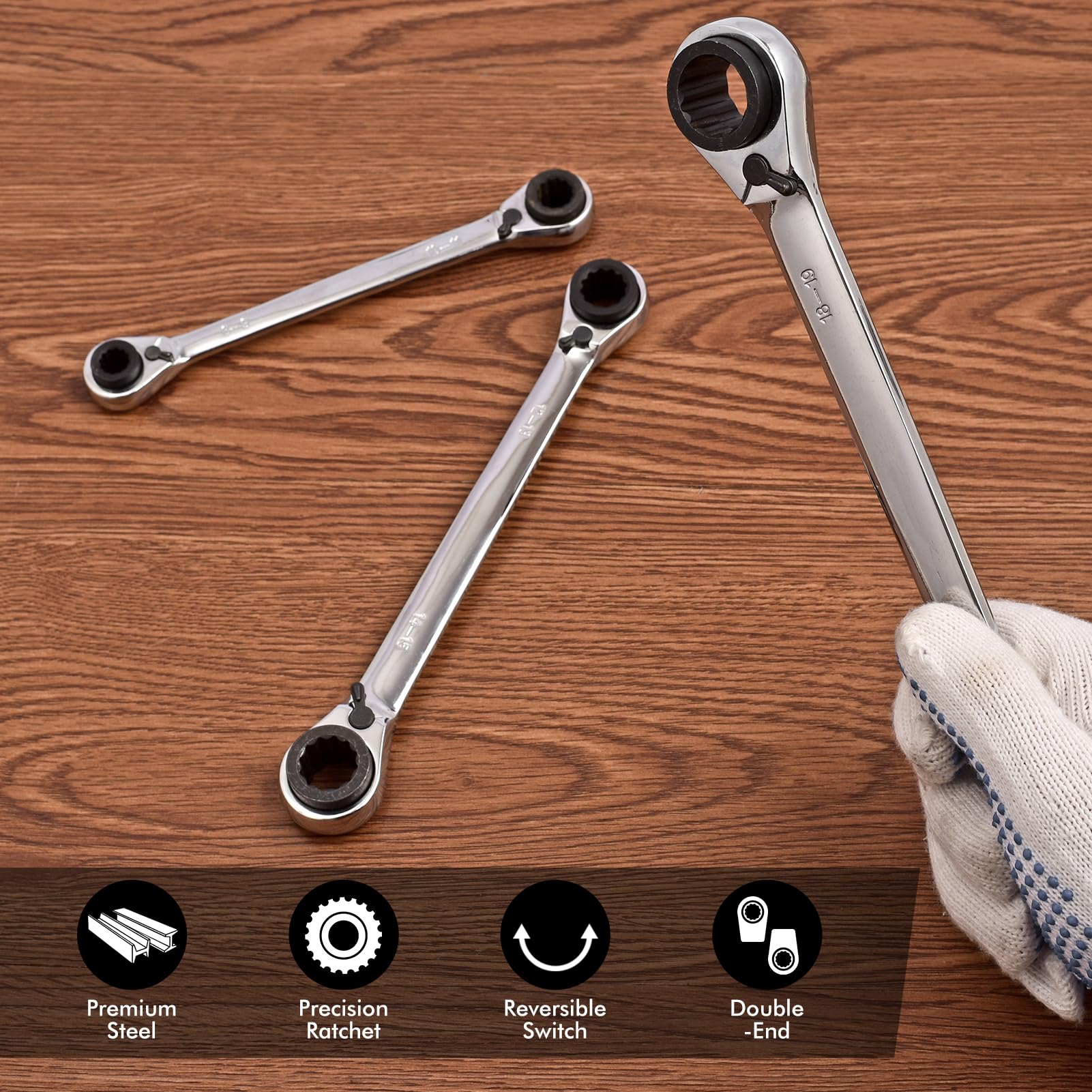 Wanlvkang double reversing levers in use for easy direction changes