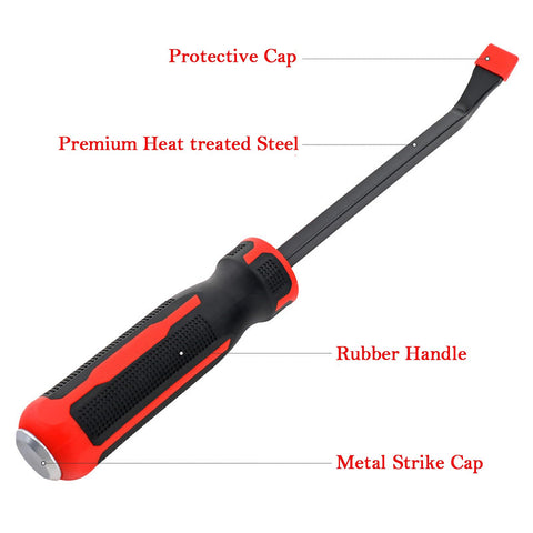 wanlvkang pry bar 12-inch angled-tip enables leverage in confined areas