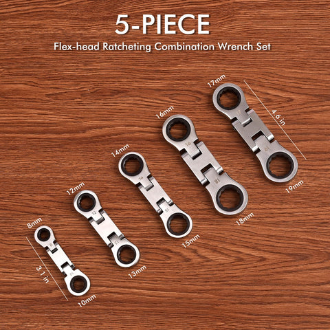 Wanlvkang Stubby Wrenches 10mm ideal for confined automotive repairs