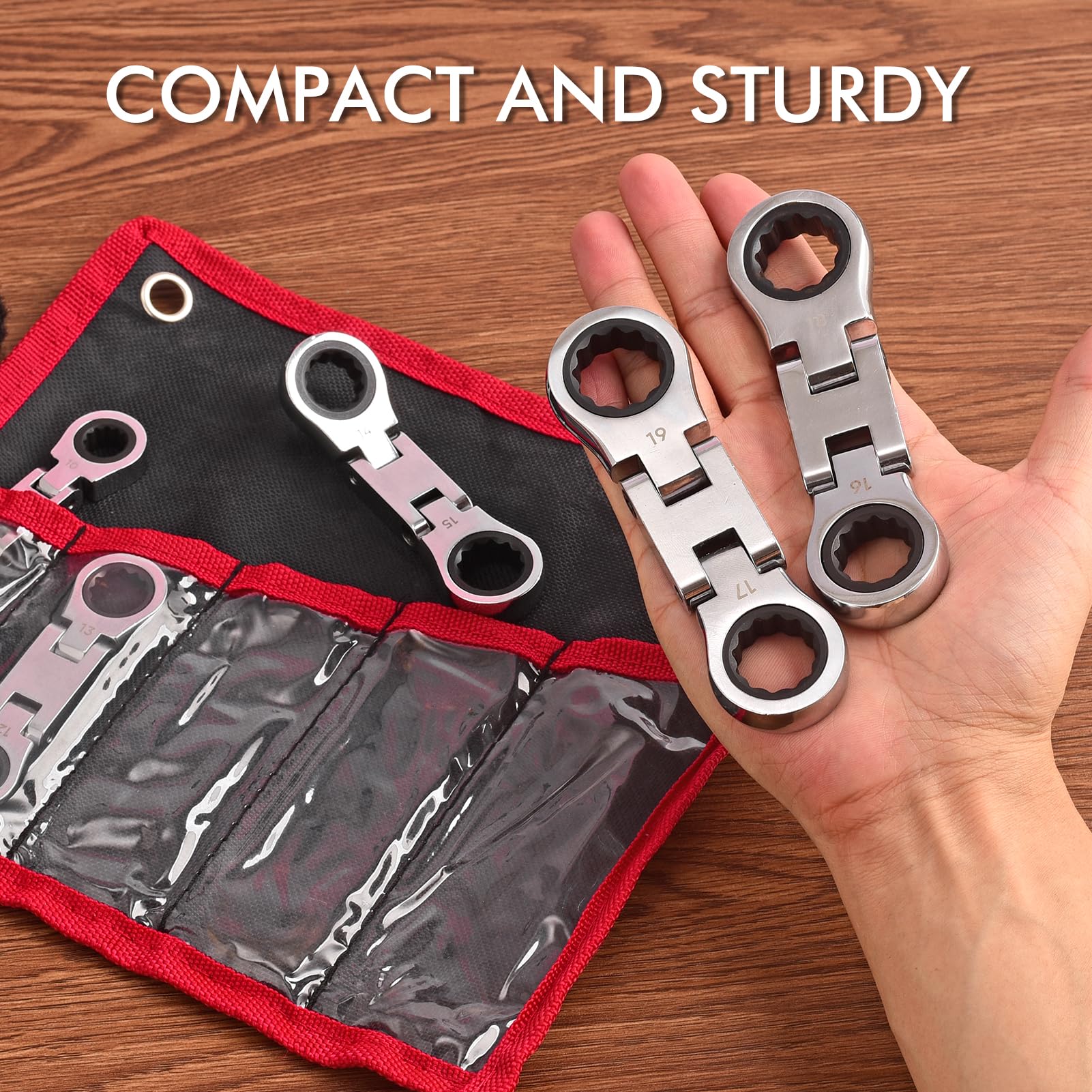 Wanlvkang Rolling pouch keeps wrenches organized and ready in transit