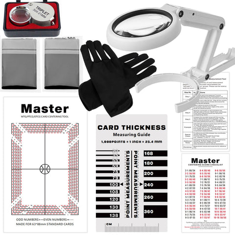 Wanwanzi LED Magnifier highlights card edges for precise pre-screening.
