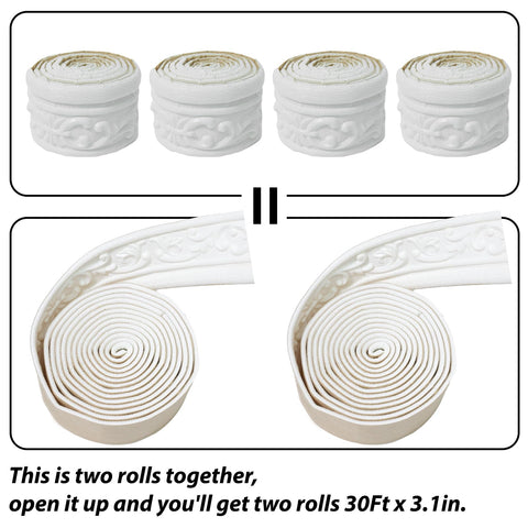 WAPANE self-adhesive border applying easily to smooth walls or ceilings