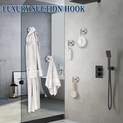 warlve rust-proof 304 stainless steel suction hook resisting moisture in bathroom