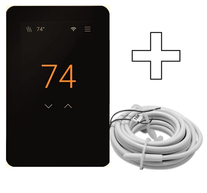 SunStat CommandPLUS front display shows floor temperature for quick reading
