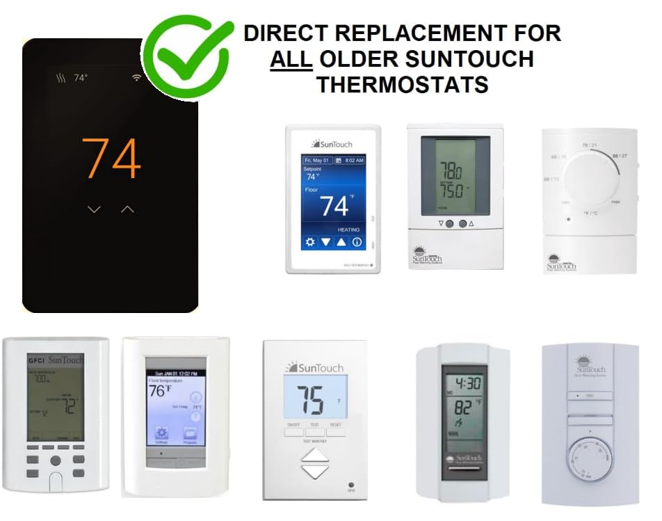 SunStat CommandPLUS touchscreen controls offer easy setup and scheduling