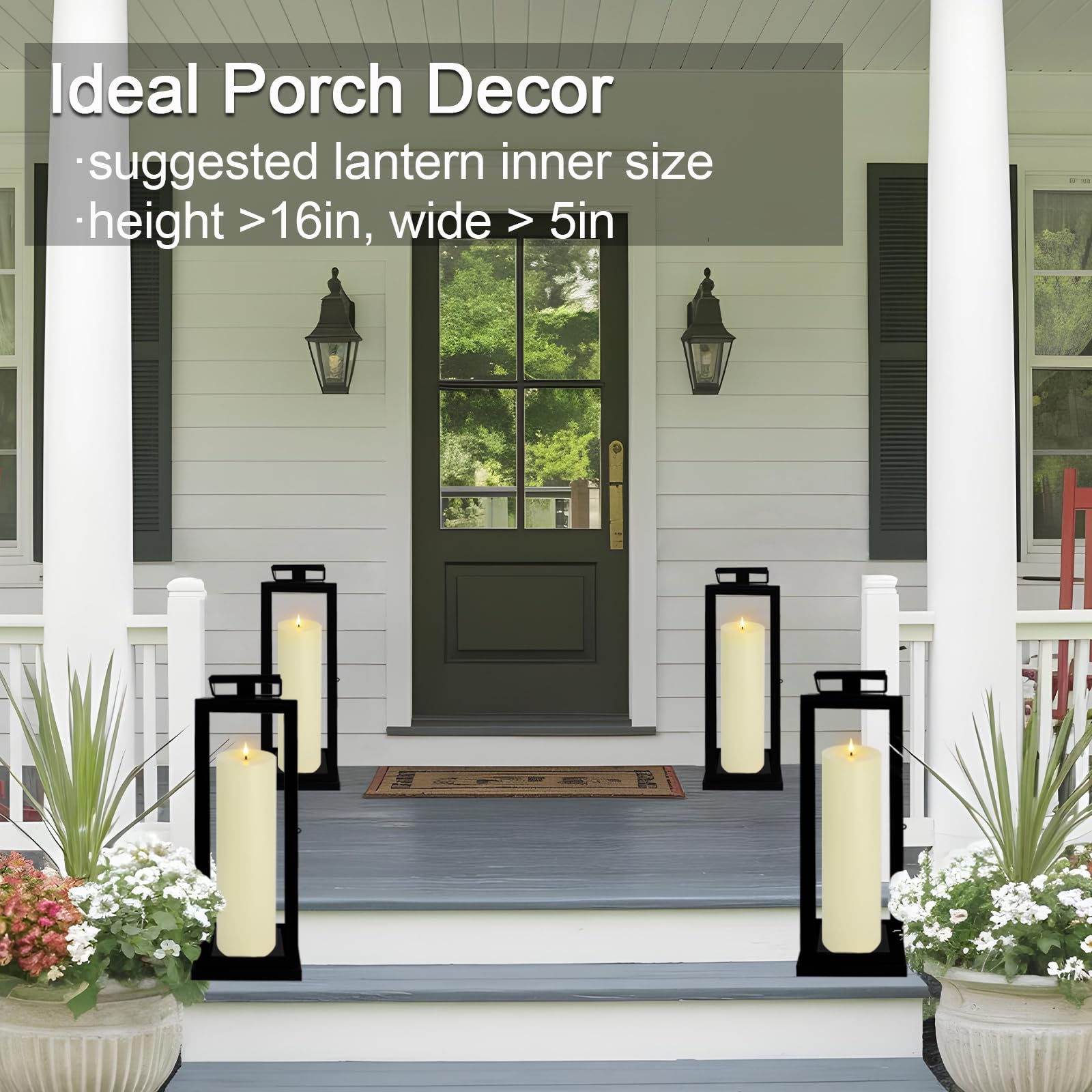 Warmhere patio decor candle on table enhancing outdoor space