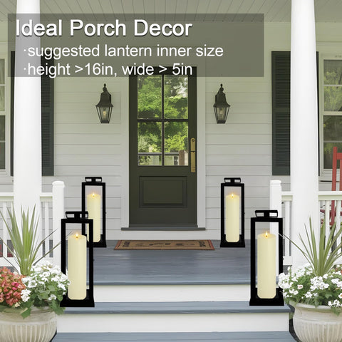 Warmhere patio decor candle on table enhancing outdoor space