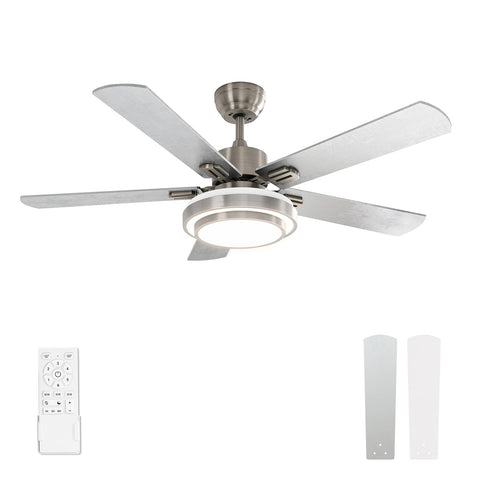 Warmiplanet 52 inch ceiling fan with remote control for easy operation.