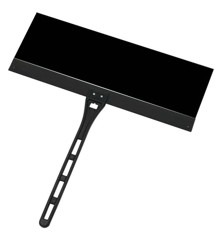 Warner Manufacturing 24-inch plastic spray shield in action prevents overspray during painting.