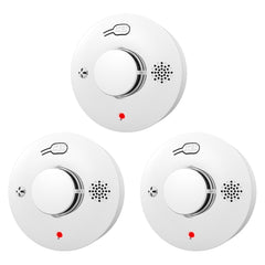 WARROXIDE smoke detector front view for discreet hallway protection.