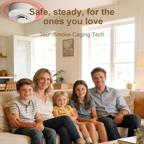 WARROXIDE smoke detector sensor close-up highlights detection capability.