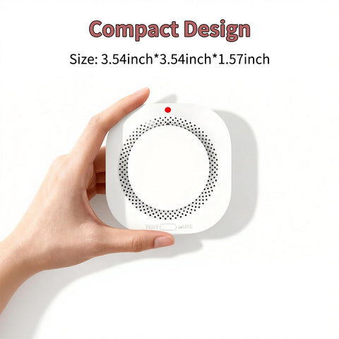 WARROXIDE smoke detector wall mounting with twenty square meters coverage