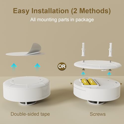 WARROXIDE smoke detector wall-mount demo for proper placement.