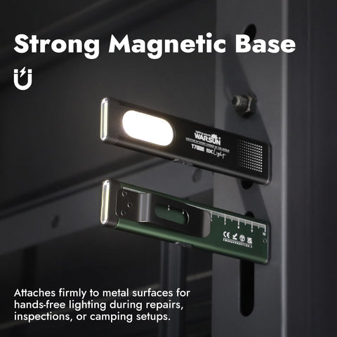 WARSUN compact flashlight being held for everyday carry and travel readiness