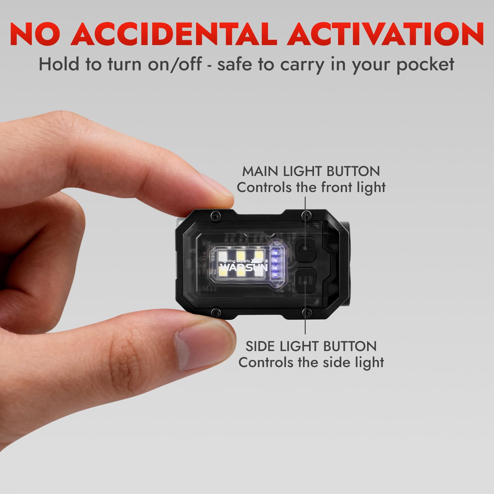 WARSUN compact pocket light ideal for everyday carry