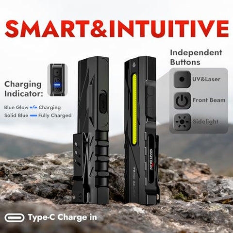 WARSUN T9 PRO recharge port close-up, rechargeable convenience for quick top-ups