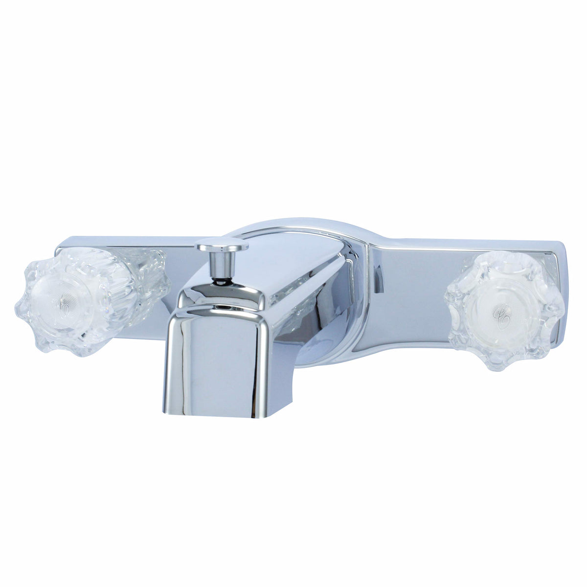 Wasserman Faucets offset mobile home tub faucet spout chrome for compact RV baths.