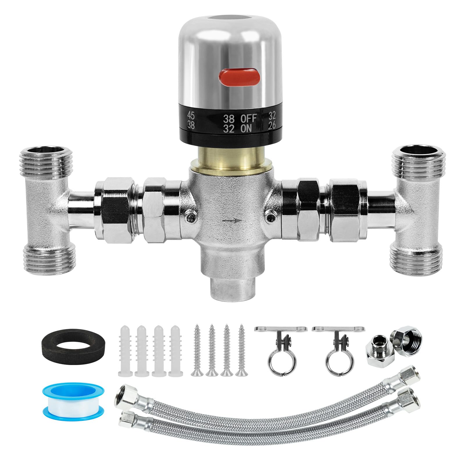 WASSERMANN packaging for adjustable valve kit illustrates durable, corrosion-resistant construction