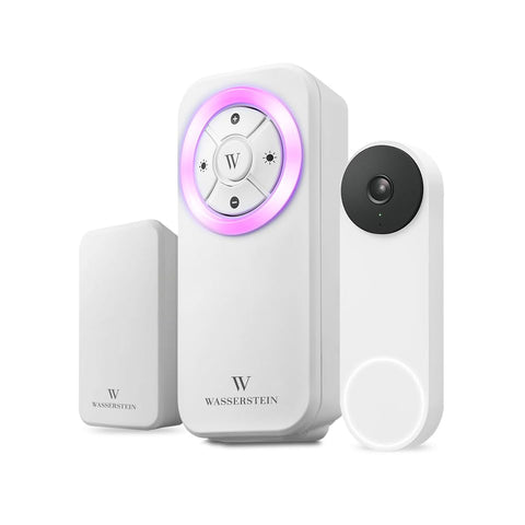 Wasserstein receiver mounted on wall delivering instant indoor alerts