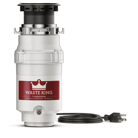Waste King L-111 continuous feed disposal under sink with efficient waste handling