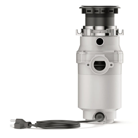 Front mounted reset button on Waste King L-111 keeps reset within easy reach