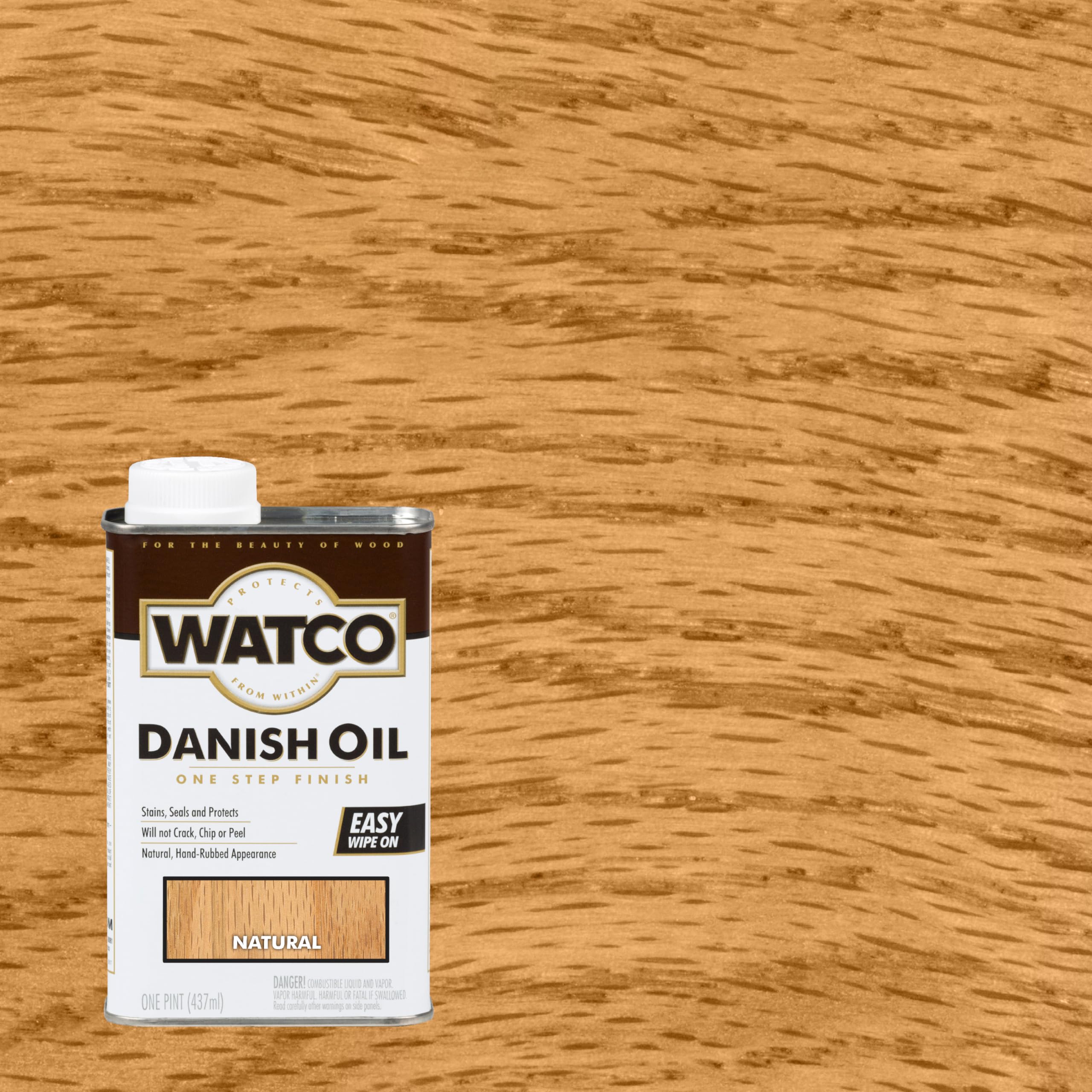 Watco Danish Oil Wood Finish brush applying for smooth penetration