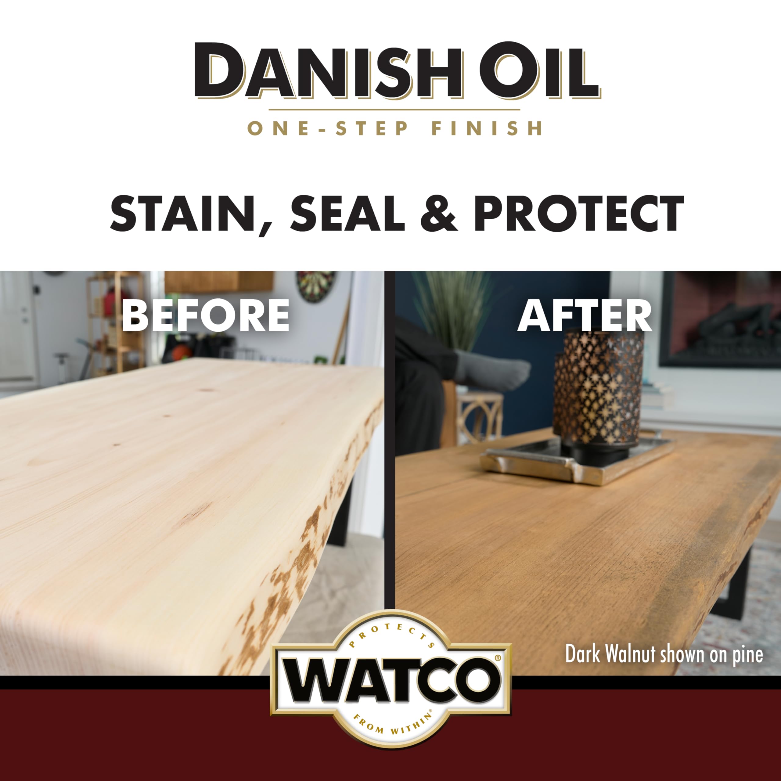 Watco Danish Oil indoor use on bare or stripped surfaces