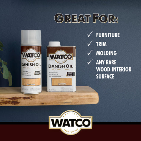 Watco Danish Oil Wood Finish wet wood showing deep pore penetration