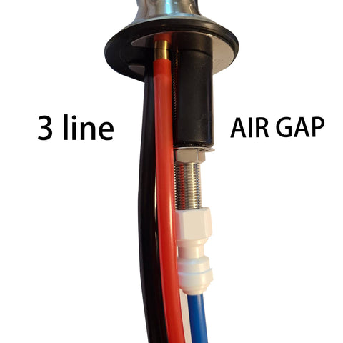 Water Filter Tec installation kit image shows quick-connect setup