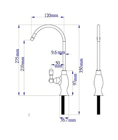 Water Filter Tec brushed-nickel faucet in kitchen setting for daily use