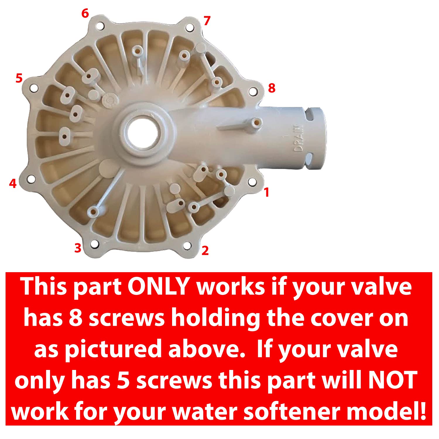 Water softener rotor-seal kit installation view, reliable flow.