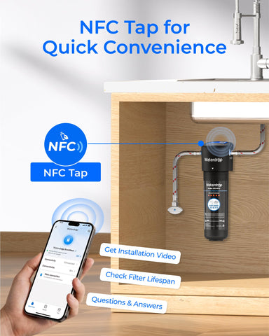 Waterdrop 10UA up to 12-month service life with municipal water