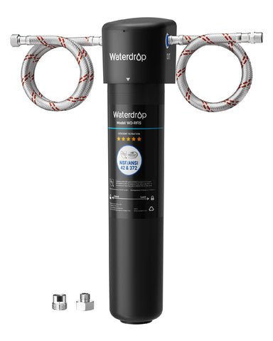 Waterdrop 15UA under sink filter with direct connect reduces lead and chlorine at the tap