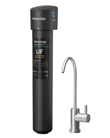 Waterdrop 17UB-UF under-sink filter with faucet delivers cleaner-tasting water.