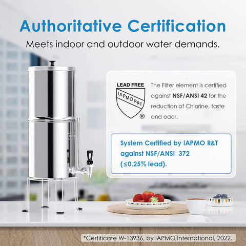 Waterdrop 2.25-gallon stainless tank with reliable capacity