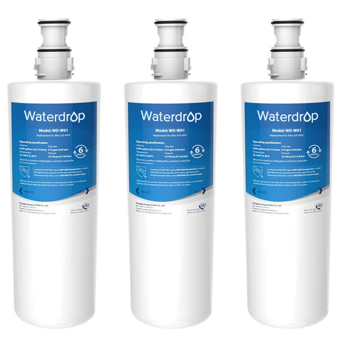 Waterdrop 3US-AF01 under-sink filter ready for installation with chlorine reduction.