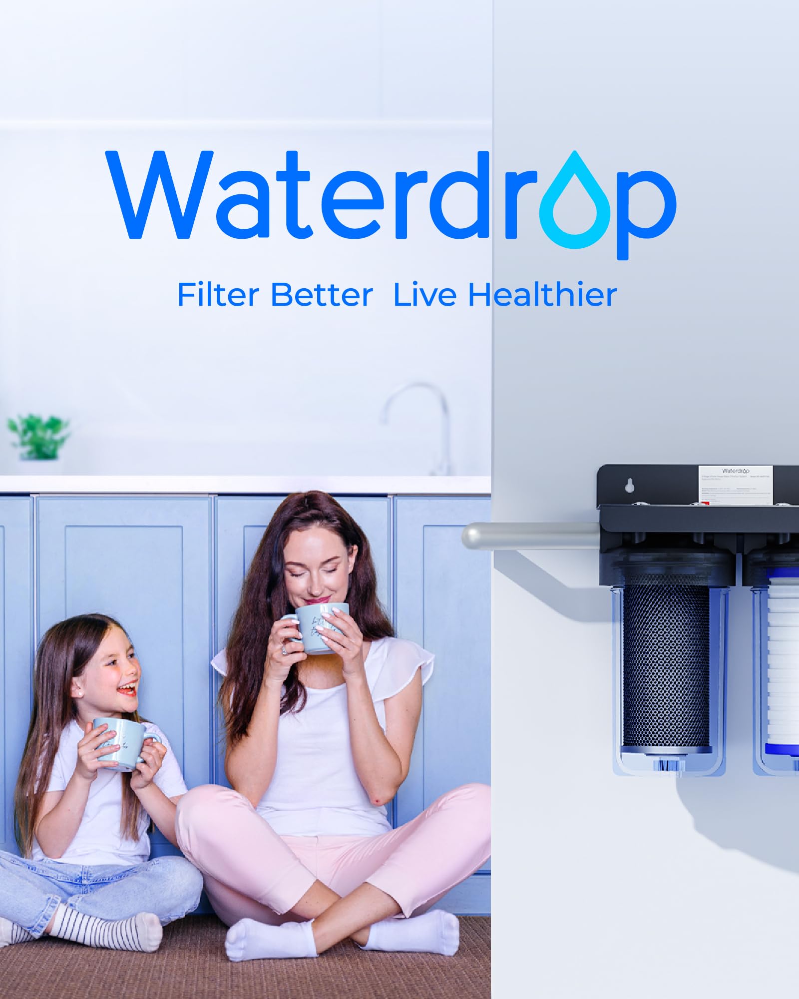 Waterdrop 5-micron filtration delivers multi-layer protection