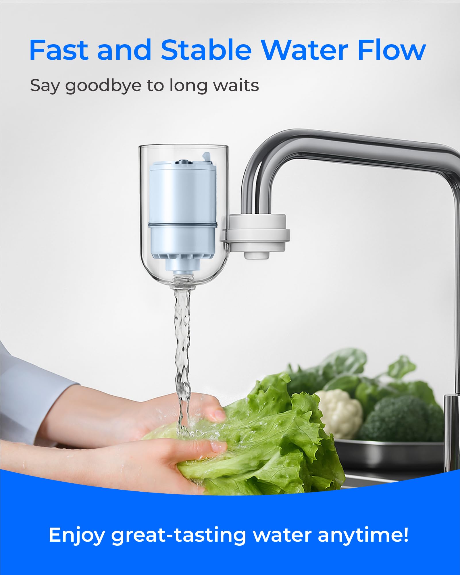 Waterdrop filter uses BPA free and lead free materials.