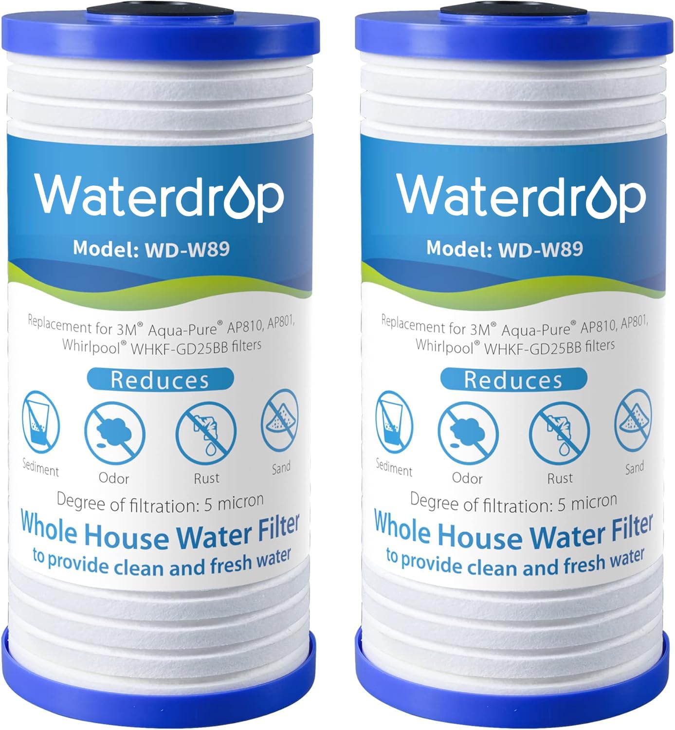 Waterdrop AP810 pack-2: two filters for continuous clean water at home.