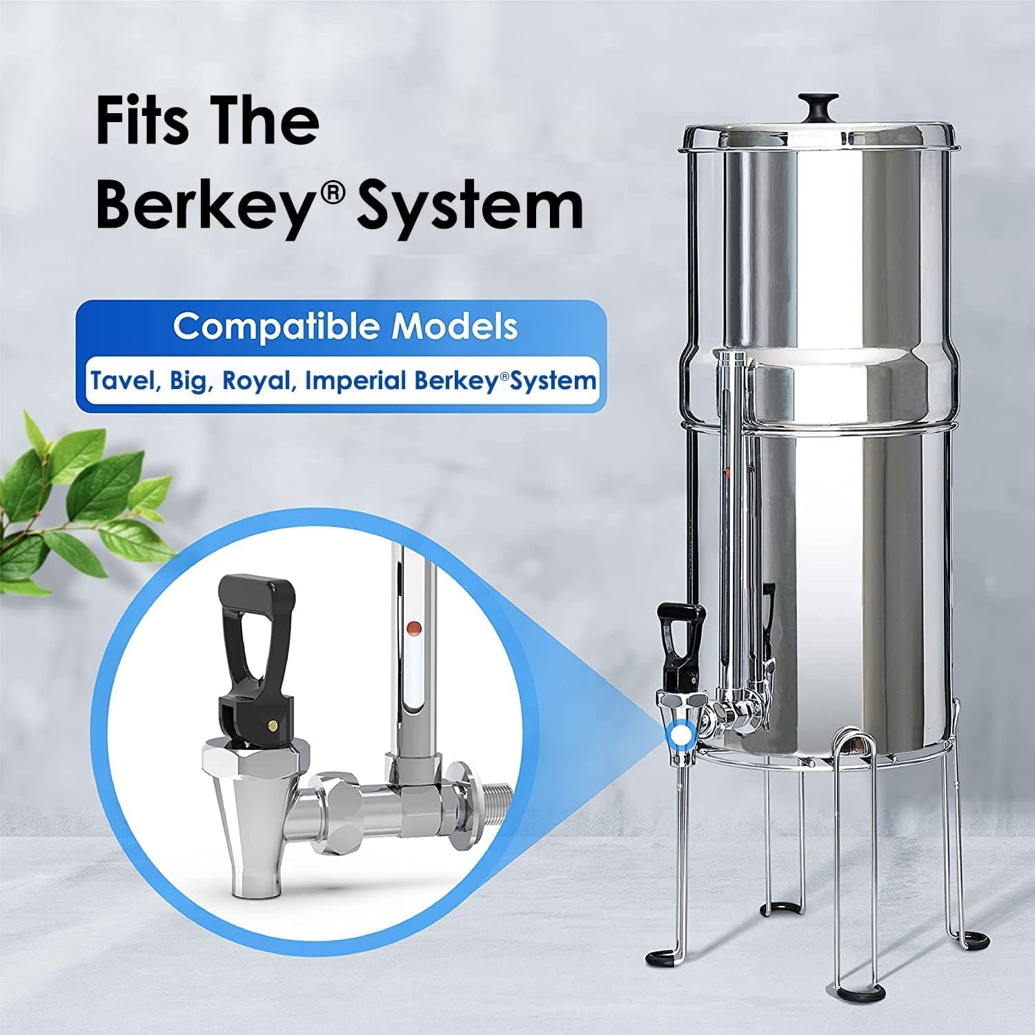 Waterdrop Berkey-compatible spigot suitable for travel systems.