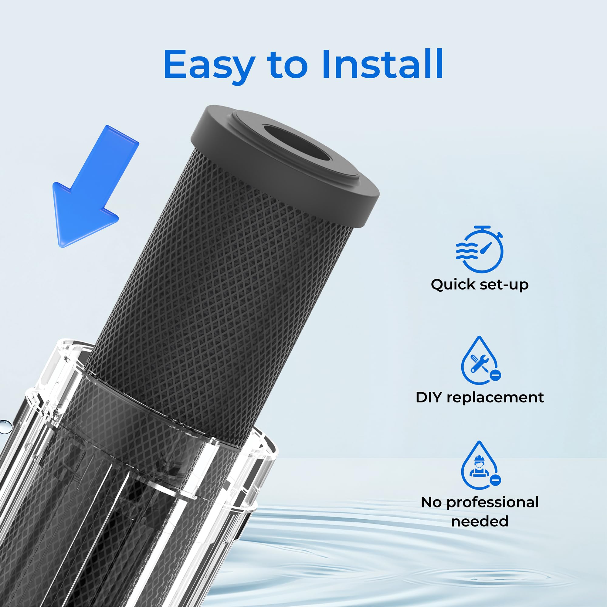 Waterdrop improves water taste and reduces odor