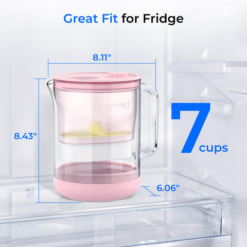 Waterdrop glass materials are BPA-free and reusable for sustainable hydration.