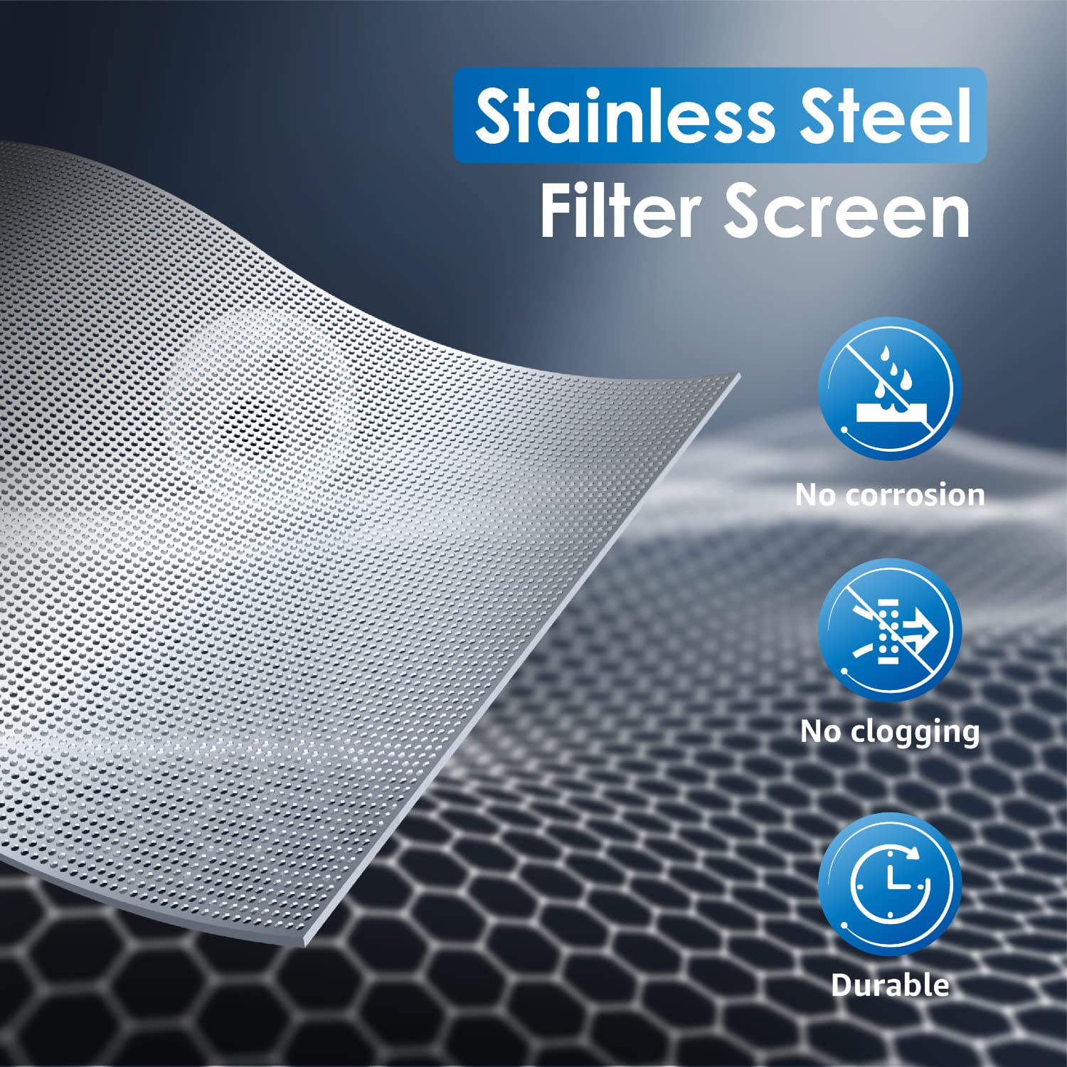 Waterdrop-brand label with specs communicates product details for confident DIY filter swaps.